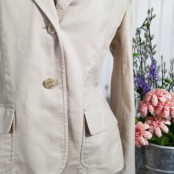 | josephine chaus | tan twill blazer - Picture 2 of 6